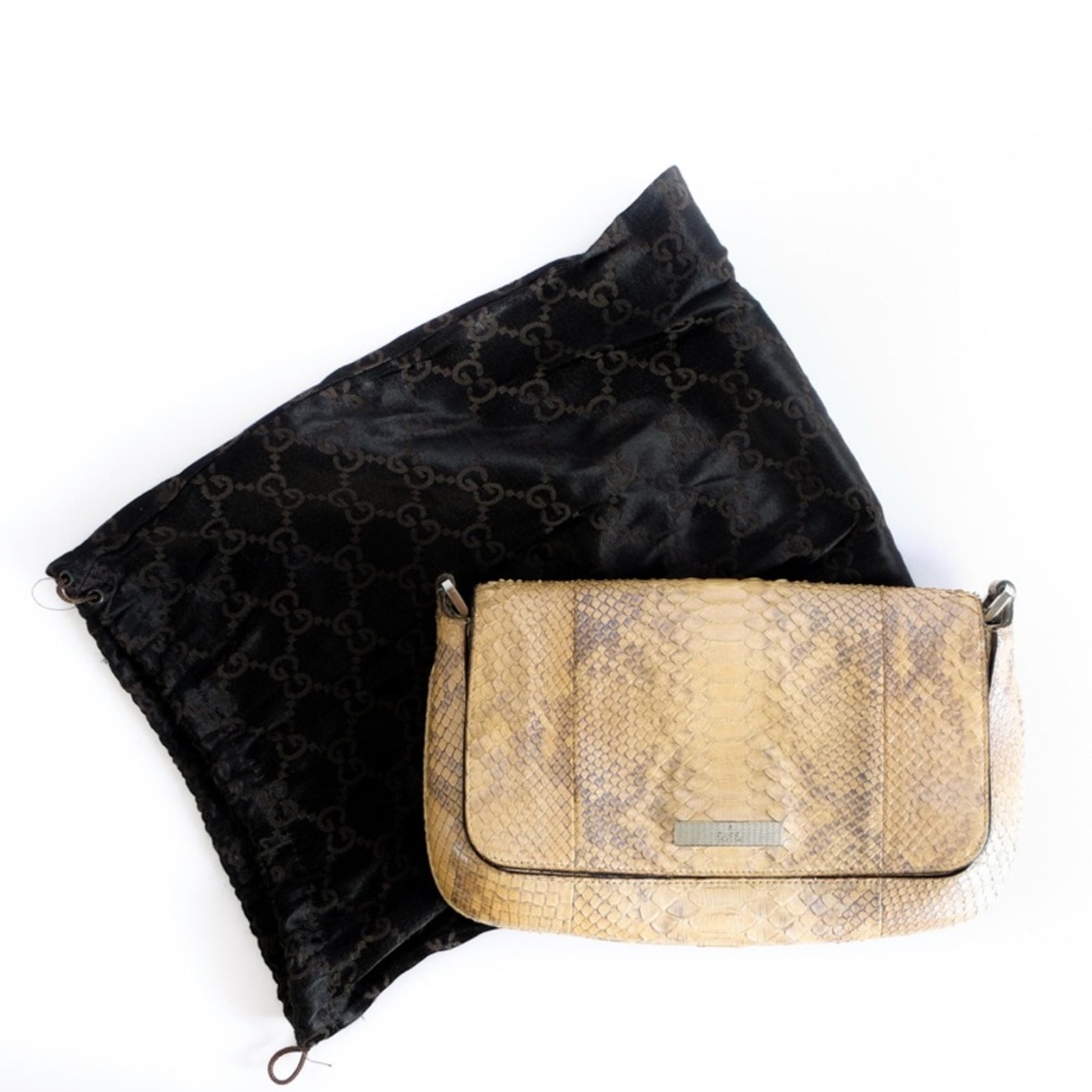 Gucci Python Clutch Purse